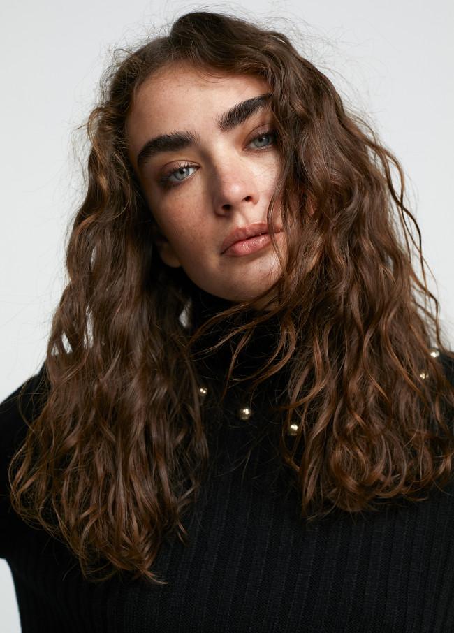 Lola Casademunt Jersey Cuello Alto Con Tachas