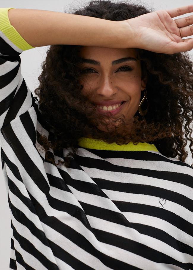 Lola Casademunt Jersey Fino De Rayas Bicolor