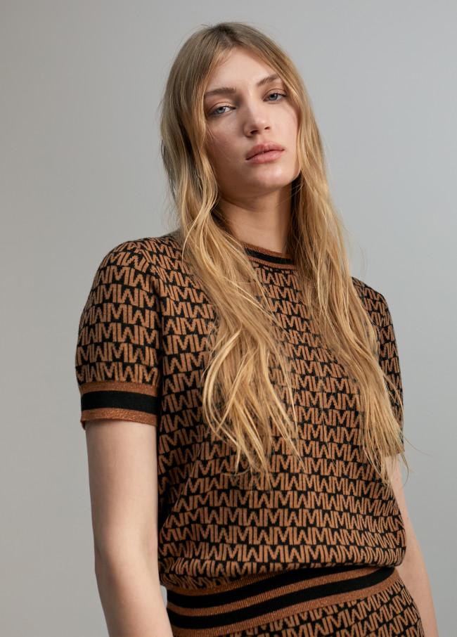 Lola Casademunt Jersey Monograma Bicolor