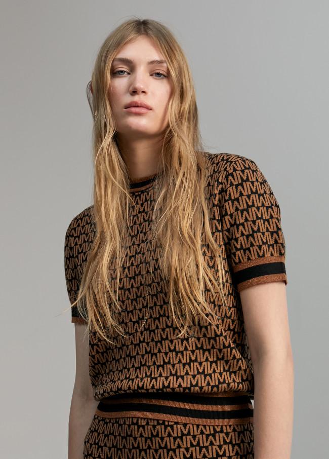 lola casademunt Jersey monograma bicolor