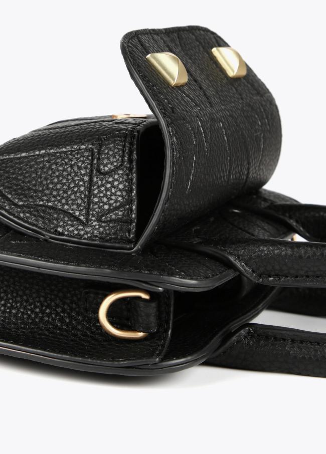 Lola Casademunt Mini Bandolera Con Logo Grabado