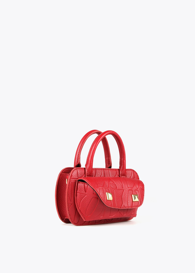 Lola Casademunt Mini Bandolera Con Logo Grabado