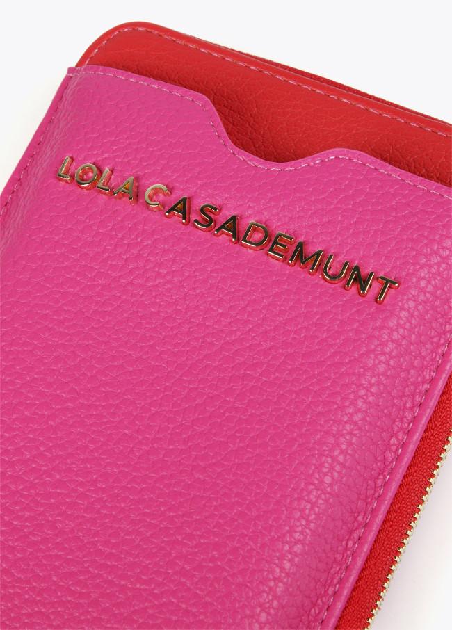 Lola Casademunt Mini Bolsito Porta Móvil Bicolor