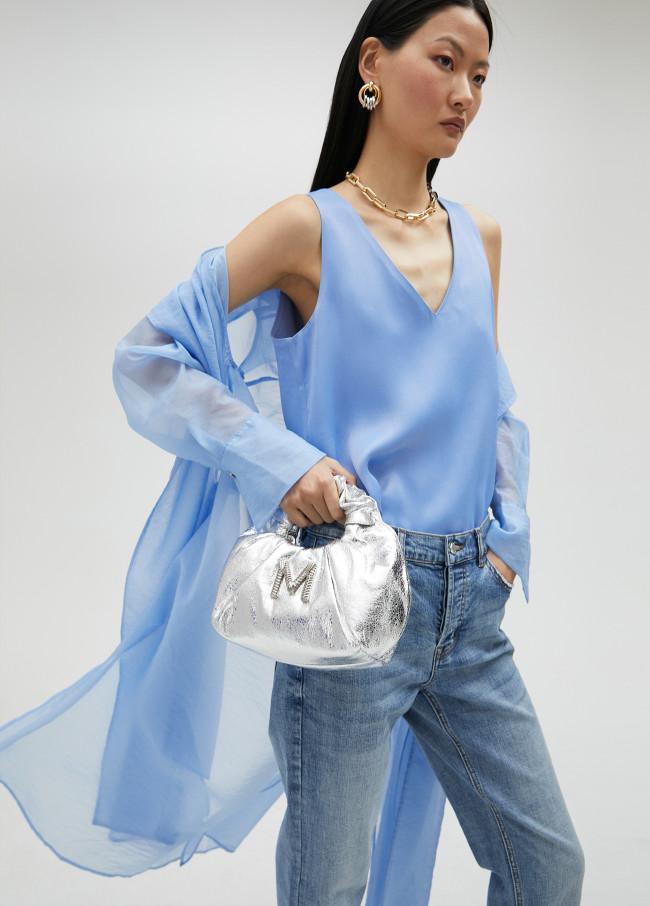 Lola Casademunt Mini Bolso Metalizado