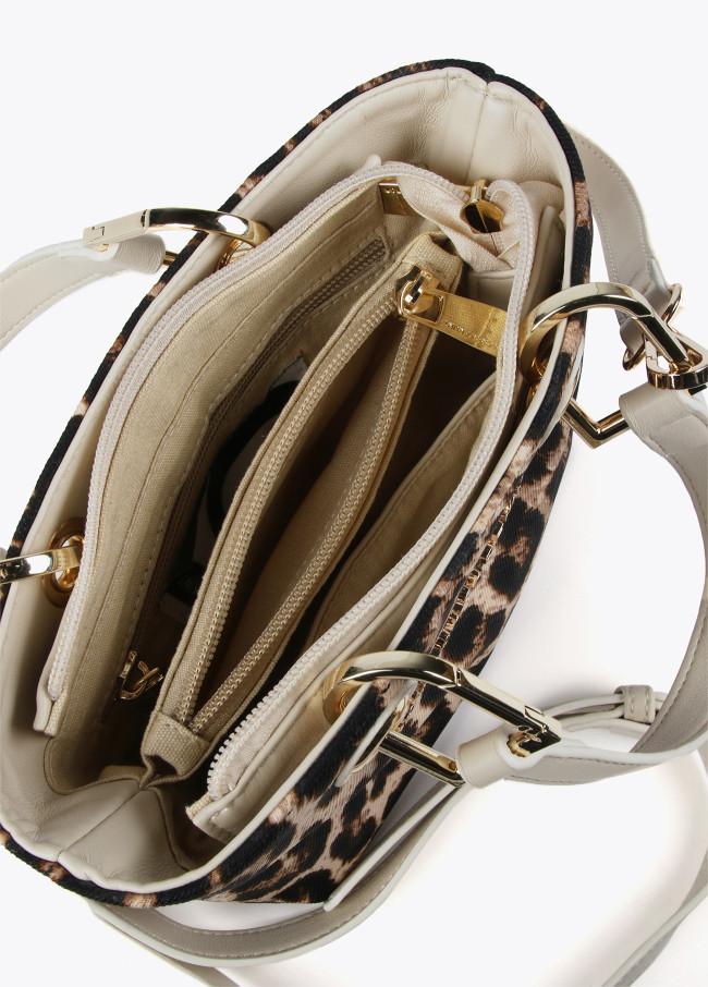 Lola Casademunt Mini Bolso Shopper Animal Print