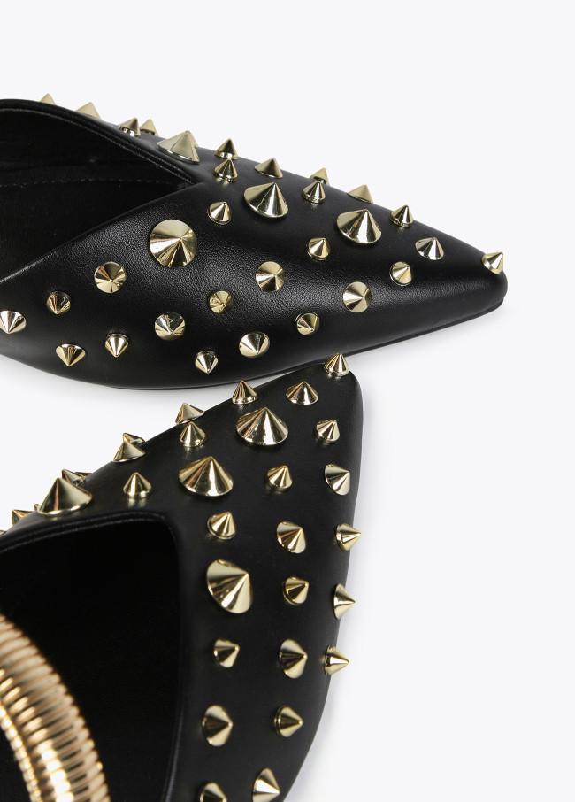 Lola Casademunt Mule Con Adornos Dorados