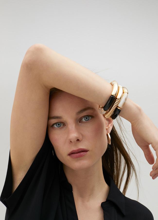 Lola Casademunt Pack Pulseras Con Piezas Acrílicas