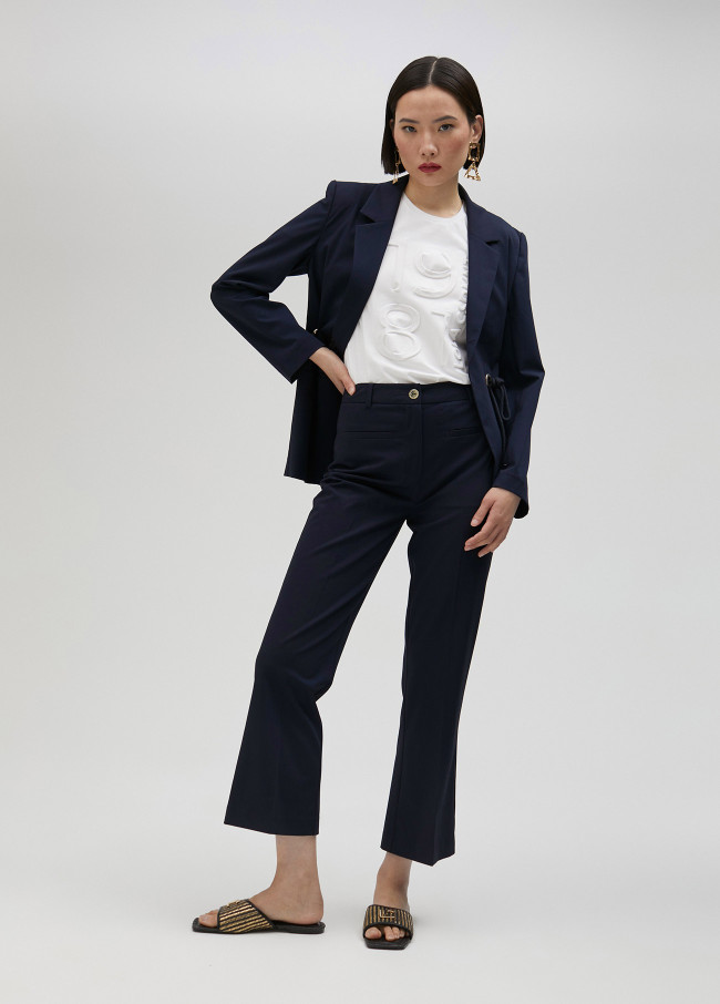 Lola Casademunt Pantalón Campana Básico