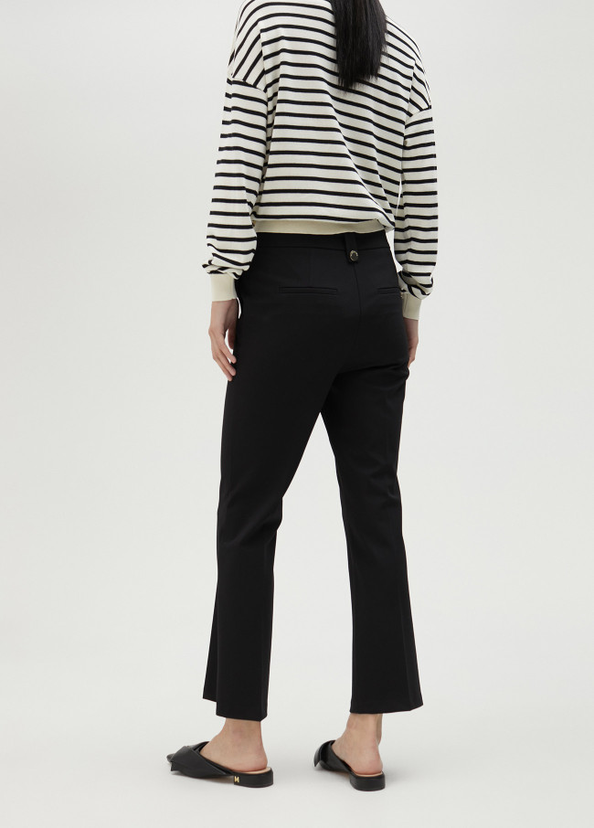 Lola Casademunt Pantalón Campanita Slim Negro