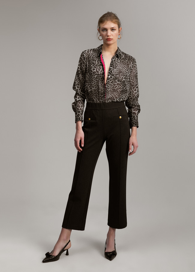 Lola Casademunt Pantalón Detalle Botón