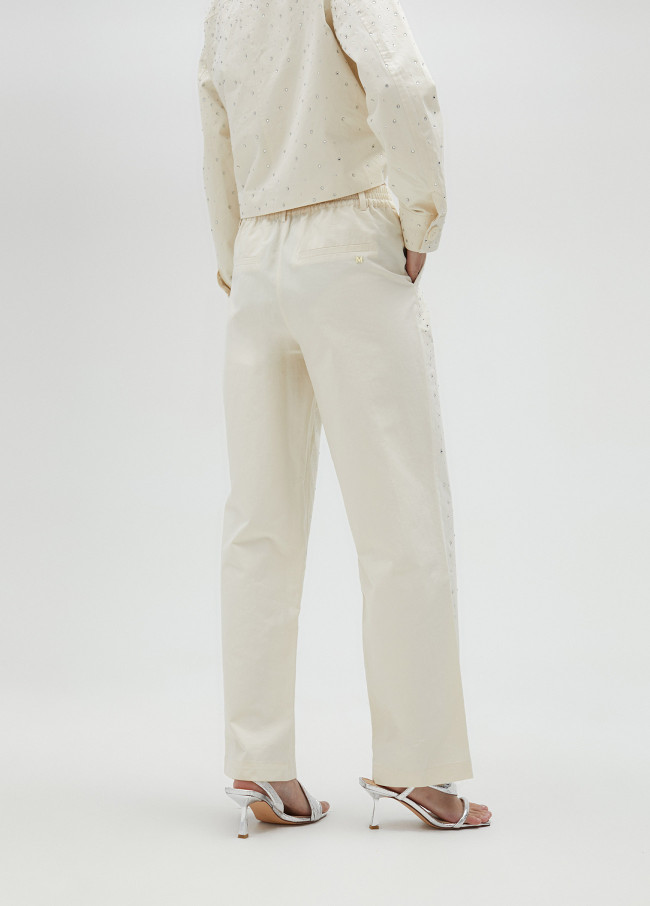 Lola Casademunt Pantalón Detalles Strass