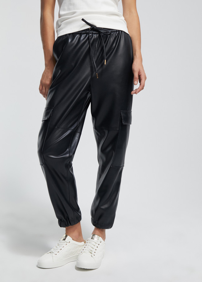 Lola Casademunt Pantalón Efecto Piel