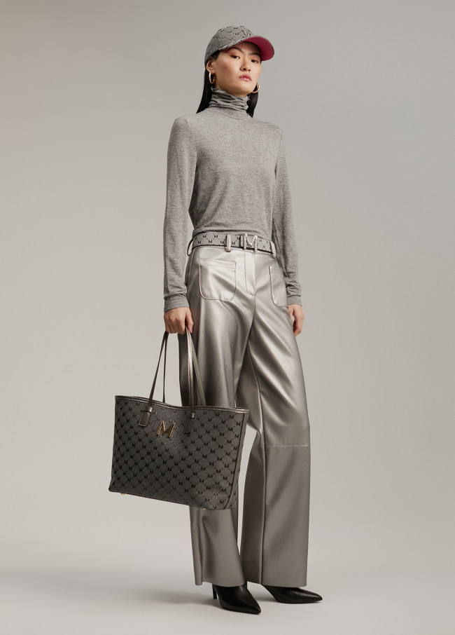 Lola Casademunt Pantalón Efecto Piel