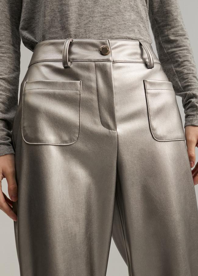 Lola Casademunt Pantalón Efecto Piel