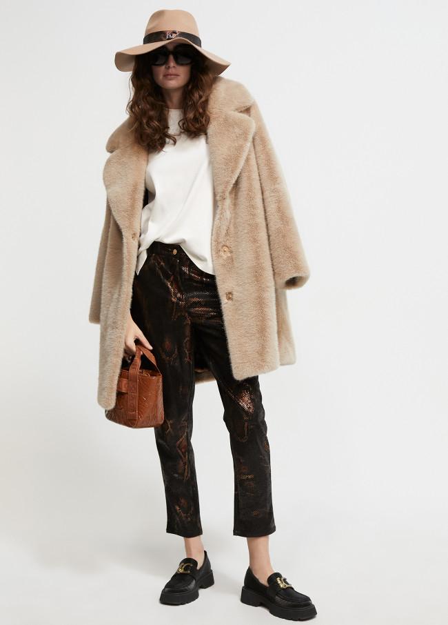 Lola Casademunt Pantalón Estampado Animal