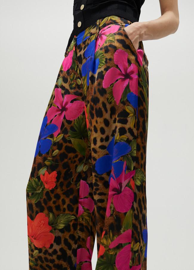 Lola Casademunt Pantalón Fluido Estampado Animal