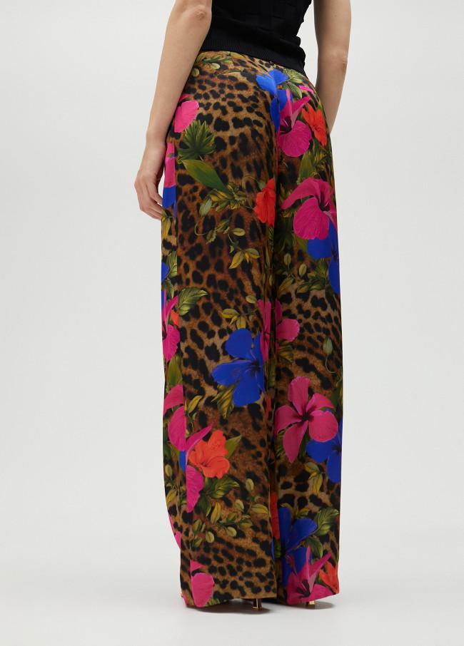 Lola Casademunt Pantalón Fluido Estampado Animal
