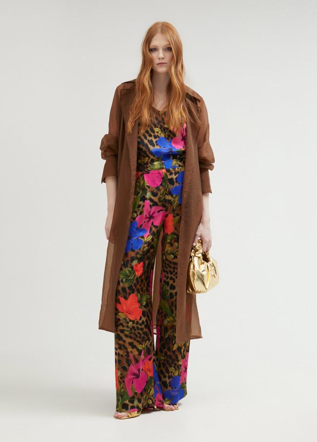 lola casademunt Pantalón fluido estampado animal