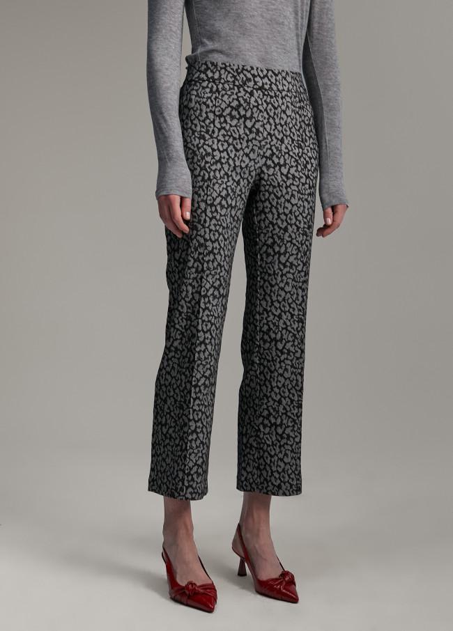 Lola Casademunt Pantalón Jacquard Animal Print