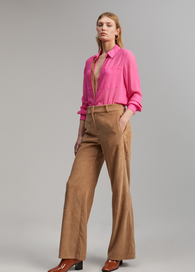 Lola Casademunt Pantalón Pana Wideleg