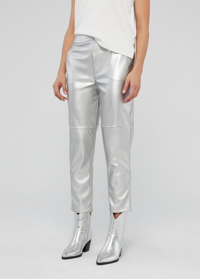 Lola Casademunt Pantalón Plateado