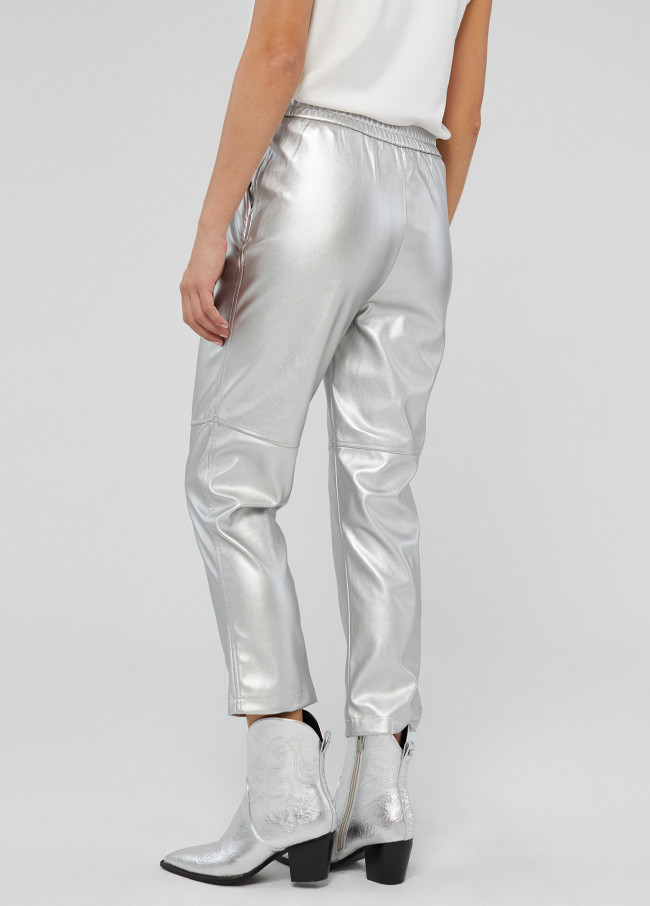 Lola Casademunt Pantalón Plateado