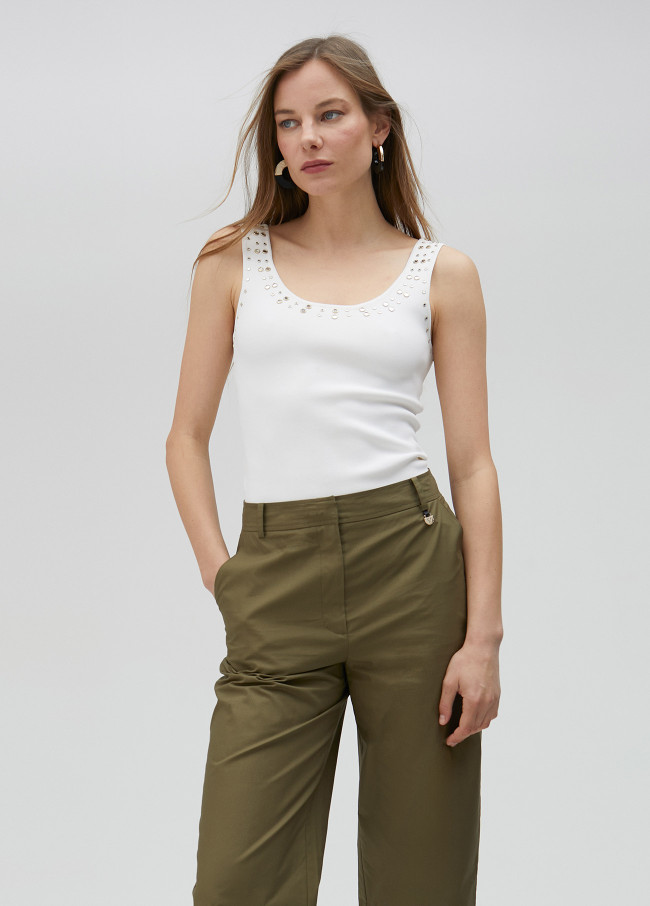 Lola Casademunt Pantalón Popel Vuelta Bajo