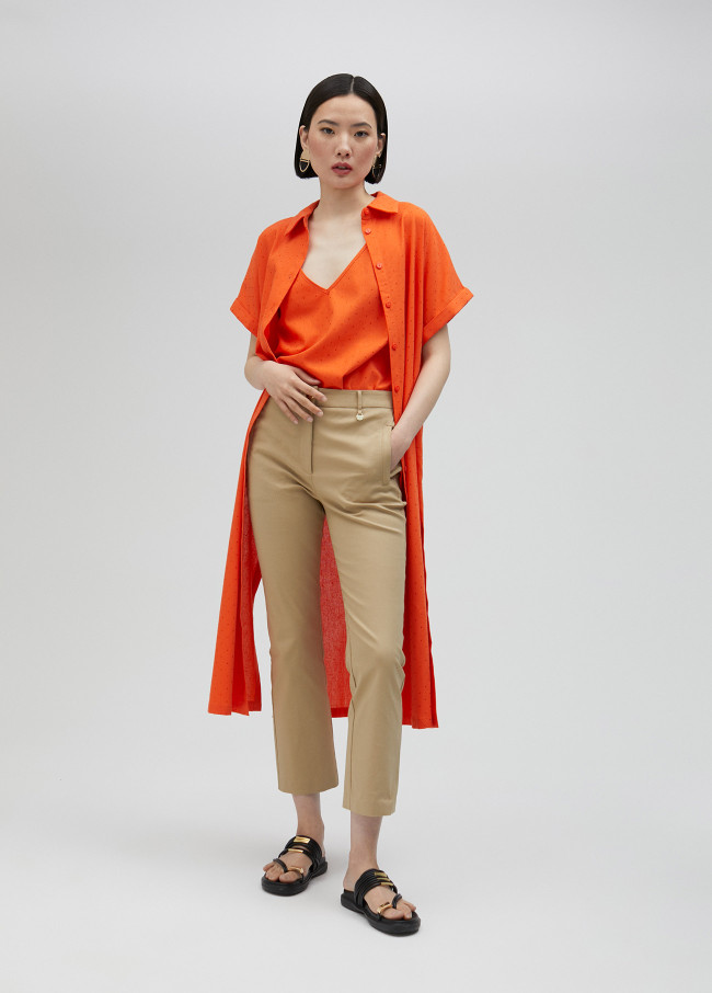 Lola Casademunt Pantalón Straight Chino