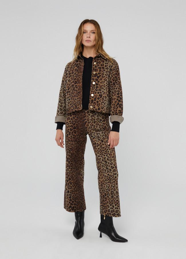 Lola Casademunt Pantalón Tejano Animal Print