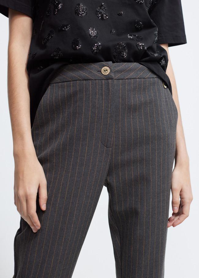 Lola Casademunt Pantalón Traje Raya Diplomática