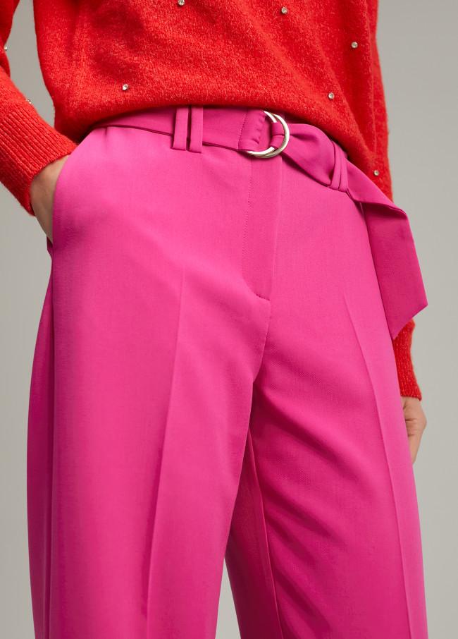 Lola Casademunt Pantalón Wideleg Cinturón