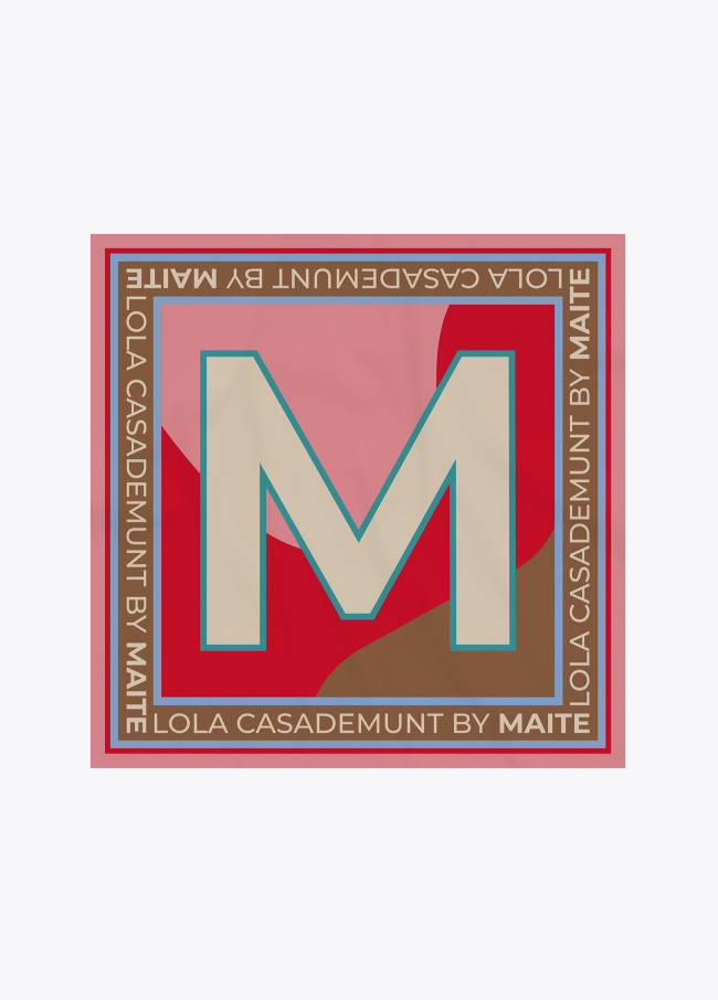 lola casademunt Pañuelo satinado maxi M
