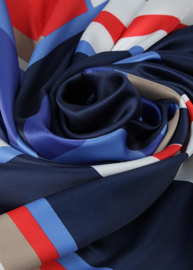 Lola Casademunt Pañuelo Satinado Rayas Colores