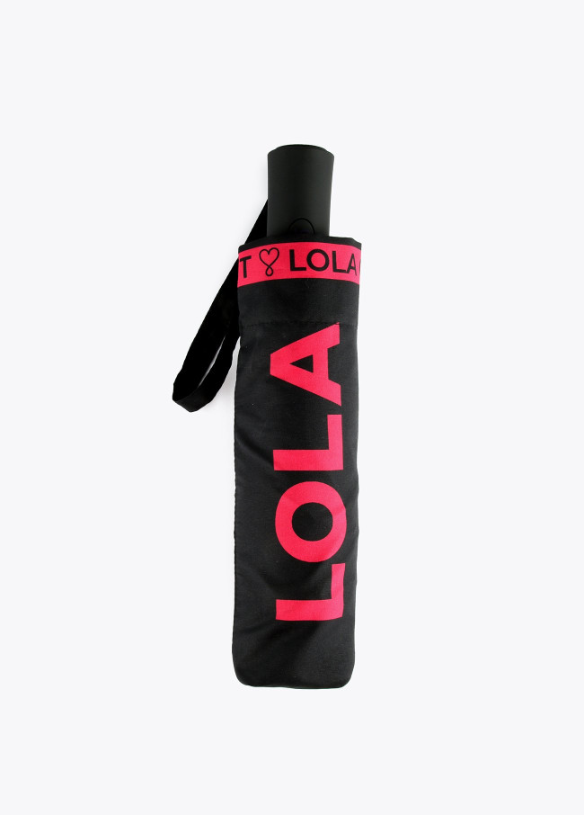 Lola Casademunt Paraguas Pequeño Negro Automático
