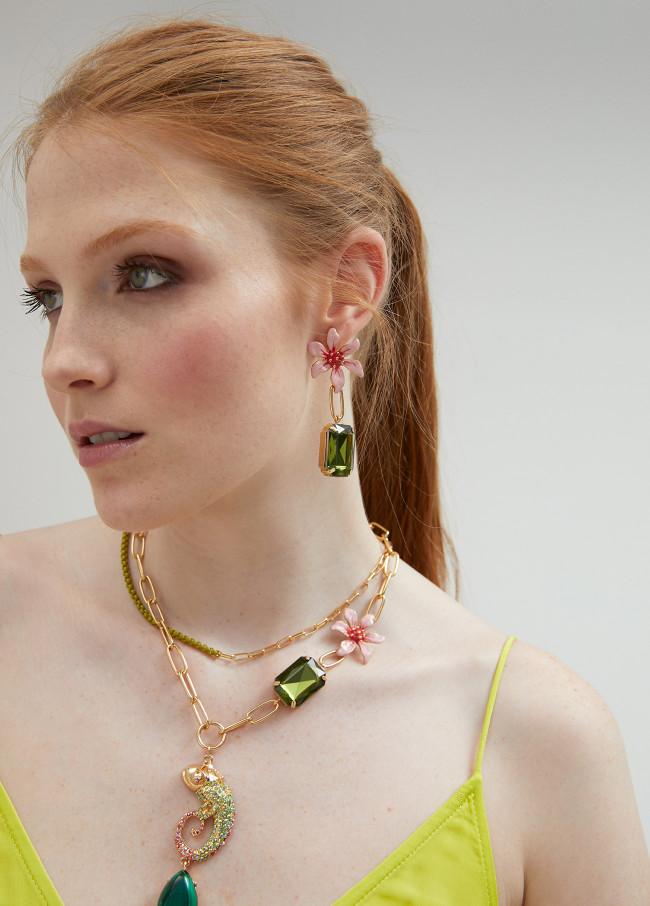 Lola Casademunt Pendiente Joya Flor