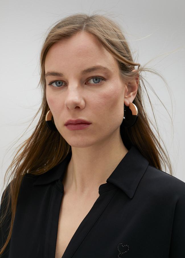 Lola Casademunt Pendientes Aro Bicolor