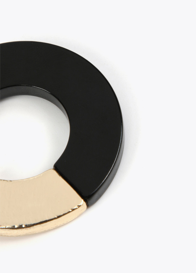 Lola Casademunt Pendientes Aro Bicolor