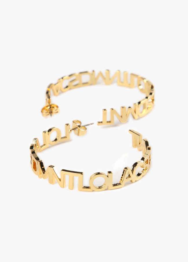 Lola Casademunt Pendientes Aro Logotipado