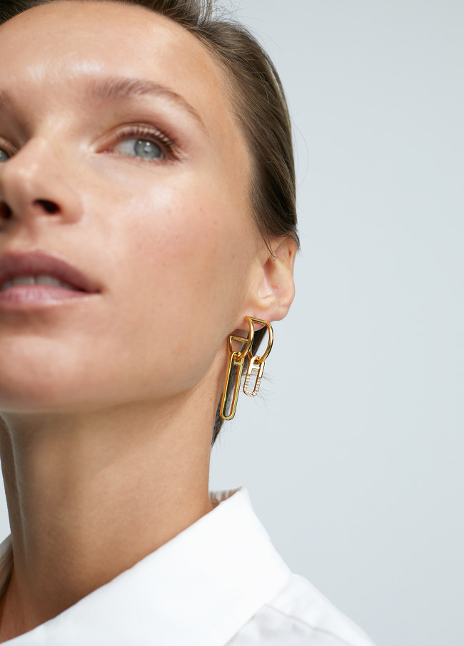 Lola Casademunt Pendientes Asimétricos