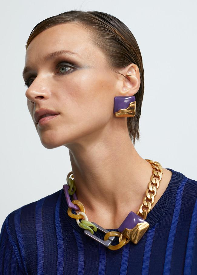 Lola Casademunt Pendientes Botón