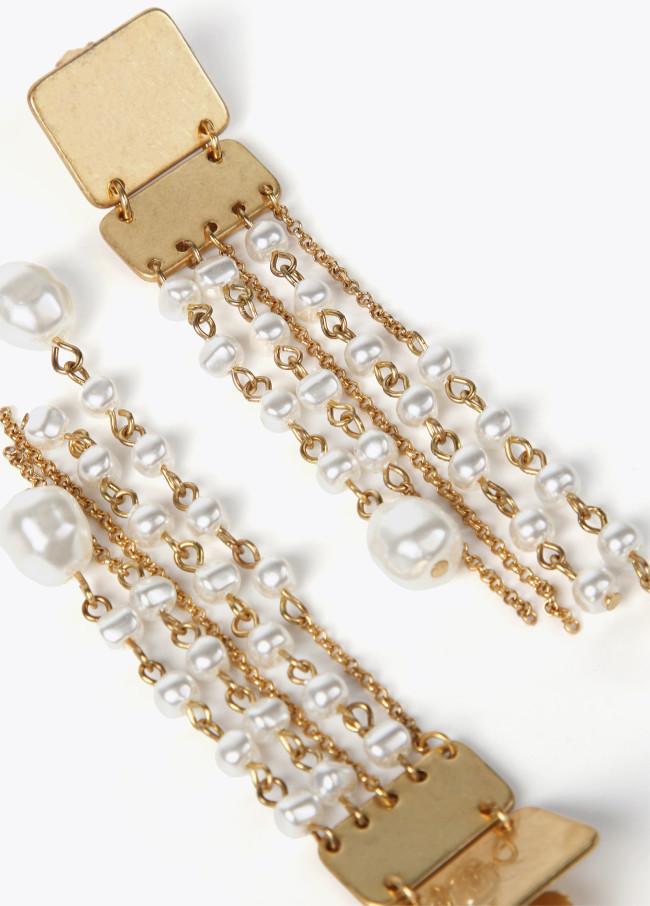 Lola Casademunt Pendientes Cascada De Perlas