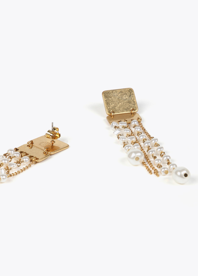 Lola Casademunt Pendientes Cascada De Perlas