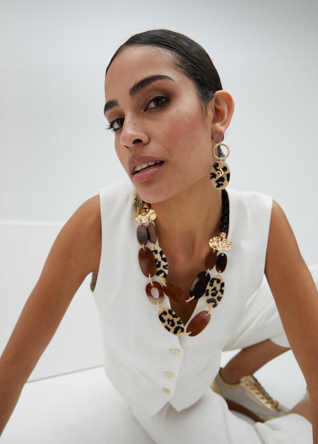 Lola Casademunt Pendientes Con Pieza Estampada