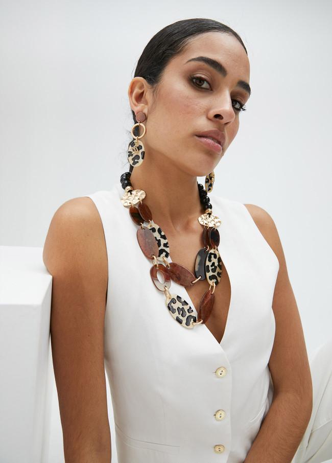 Lola Casademunt Pendientes Con Pieza Estampada