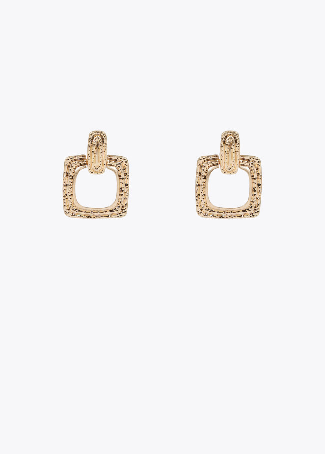 Lola Casademunt Pendientes Cuadrados Textura