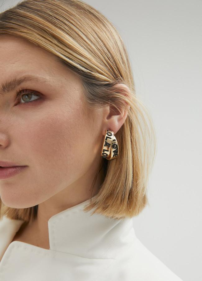 Lola Casademunt Pendientes Doble Aro Lola Love