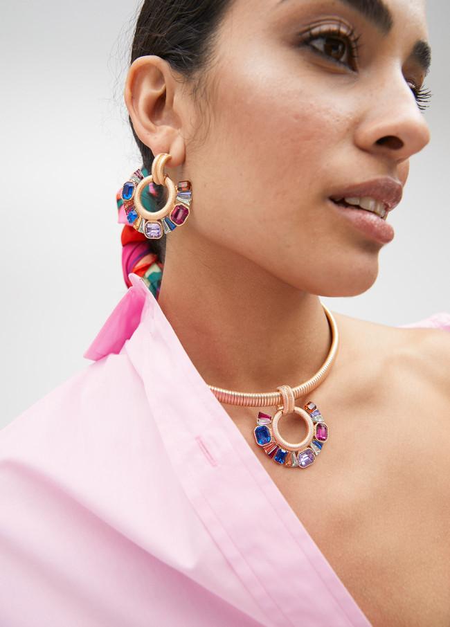 Lola Casademunt Pendientes Joya De Aro Frontal