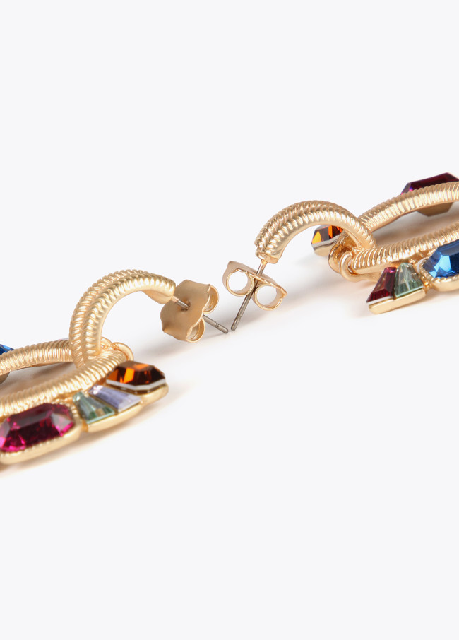 Lola Casademunt Pendientes Joya De Aro Frontal