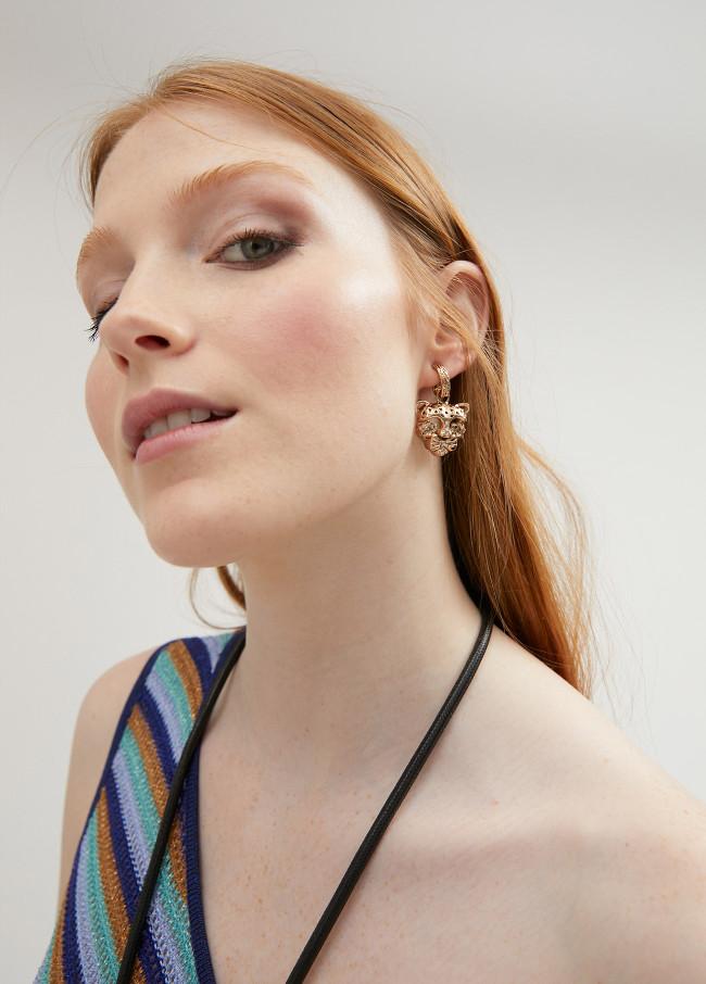 Lola Casademunt Pendientes Leopardo