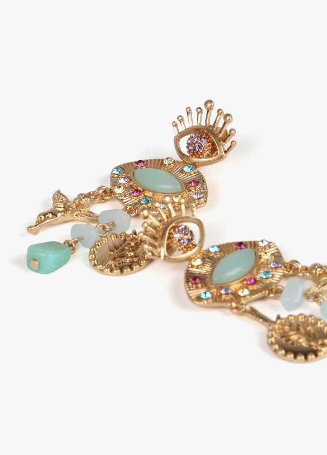 Lola Casademunt Pendientes Ojo Joya